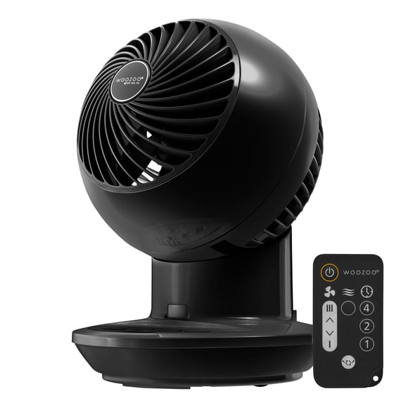 IRIS USA WOOZOO Ventilateur Oscillant à 3 Vitesses avec Télécommande et Minuterie Ventilateur de Bureau Autonome