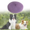 thumbnail image 3 of Dog Cat Beret Wool Yard Hat Dog Decoration Durable Adjustable Elastic Rope Costume Warm Purple, 3 of 9