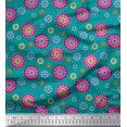 thumbnail image 1 of Soimoi Poly Georgette Fabric Flower Artistic Decor Fabric Printed Yard 42 Inch Wide, 1 of 3