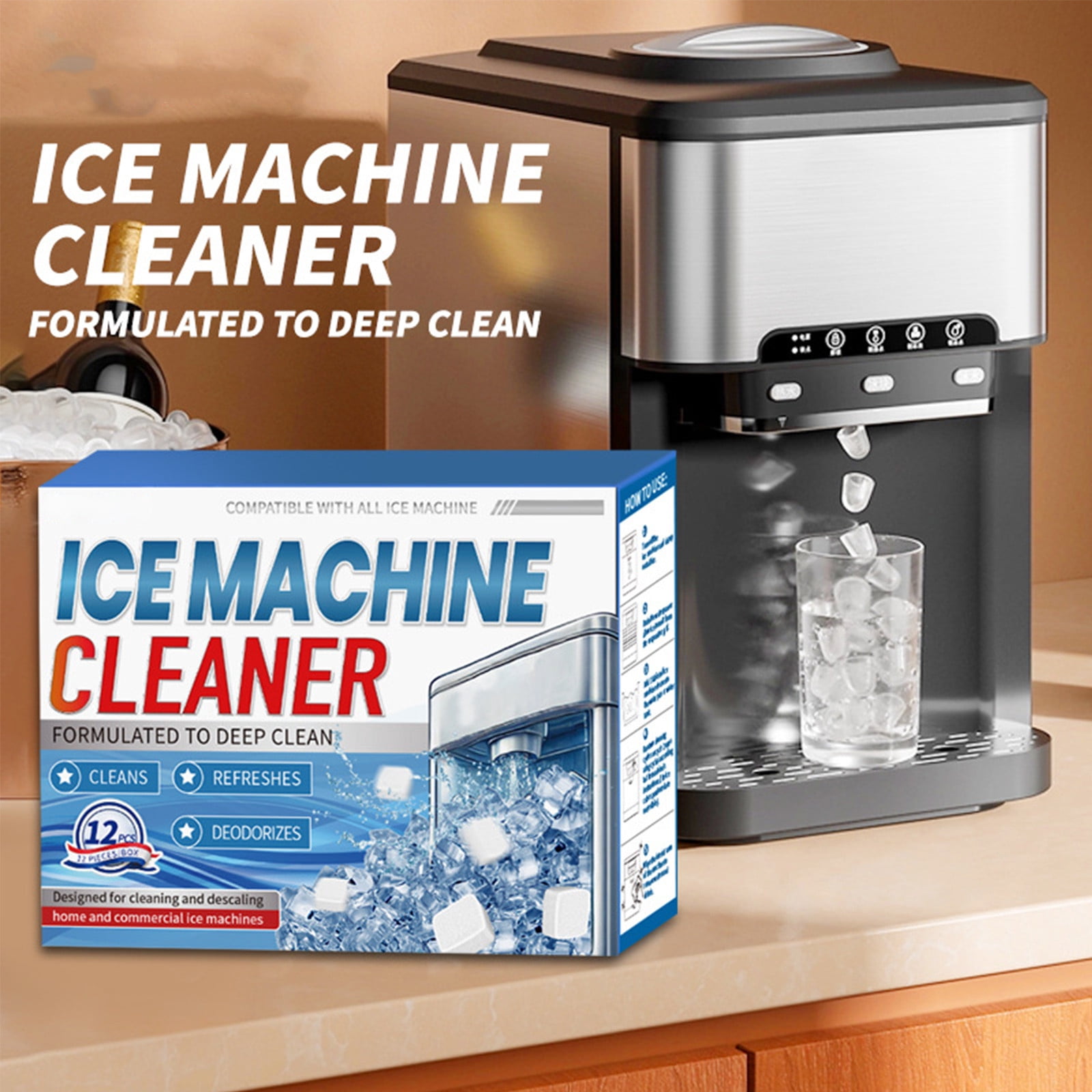 Fridja Summer Savings Works with All Ice Makers and Machines Designed for Countertop Portable and Commercial Icemaker