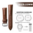 thumbnail image 2 of Quick Release Leather Watch Band 20mm 21mm 22mm 23mm Leather Dark brown Watch Strap, 2 of 6