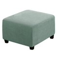 thumbnail image 1 of SUTENGDA Square Ottoman Cover Soft  Stretch Jacquard Ottoman Slipcovers Waterproof Non Slip Footstool Protect With Elastic Bottom Machine Washable-Primary color, 1 of 7