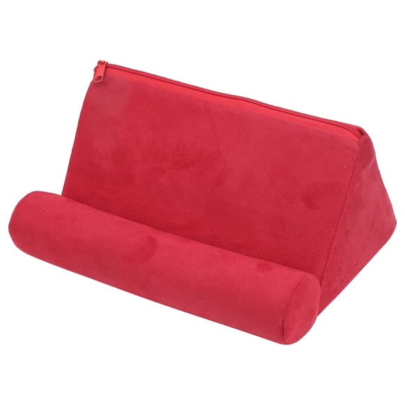 Red Soft Pillow Tablet Stand Holder Mobile Phone Support Bed Rest Cushion Tablet Reading Holder for Most Tablet Computers