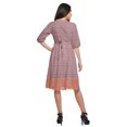 thumbnail image 2 of Moomaya Robe Imprimée Longueur Genou pour Femmes Grande Taille Vêtements Décontractés Tenue d'Été, 2 of 4