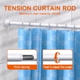 thumbnail image 2 of Shower Curtain Rod - Adjustable Tension Spring Shower Curtain Rod Tension Premium Stainless Steel -Slip No Drilling No Rust for Bathroom, 2 of 7