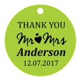 thumbnail image 1 of 100 PCS Mr & Mrs Personalized Wedding Favor Gift Paper Tags Thank You Custom Made Hang Tags, 1 of 1