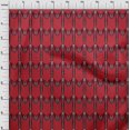 thumbnail image 3 of oneOone Georgette Viscose Fabric Chevron Ikat Print Fabric BTY 42 Inch Wide, 3 of 4