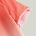 thumbnail image 5 of FAIWAD Men's Gradient Shirts Short Sleeve Button Down Lapel Tops Summer Casual Lightweight Breathable Shirts, 5 of 5