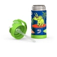 thumbnail image 5 of Thermos Kids Bouteille d'eau isotherme sous vide avec paille rabattable, 355 ml, dinosaure, 5 of 5