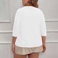 thumbnail image 3 of Women's Plus Size Cropped Cardigan Shrugs Short Sleeve Button Down Ribbed Knit Sweater Summer Kimono, 3 of 6