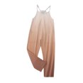 thumbnail image 4 of RXIRUCGD Girls Casual Jumpsuits Gradient Print Sleeveless Summer Rompers Long Pants With Pockets For 5-14 Years( Khaki, Size:7 Years ), 4 of 6