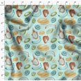 thumbnail image 4 of Soimoi Green Cotton Cambric Fabric Mix Fruits Print Fabric by the Yard 56 Inch Wide, 4 of 6