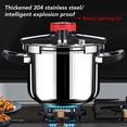 thumbnail image 4 of Stainless Steel Pressure Cooker, 5L/6L/8L Stovetop Pressure Canner With Easy Lock Lid, Gas & Induction Compatible Rice Cooker Explosion Proof Pressure Pot For Home, Commercial, 4 of 8
