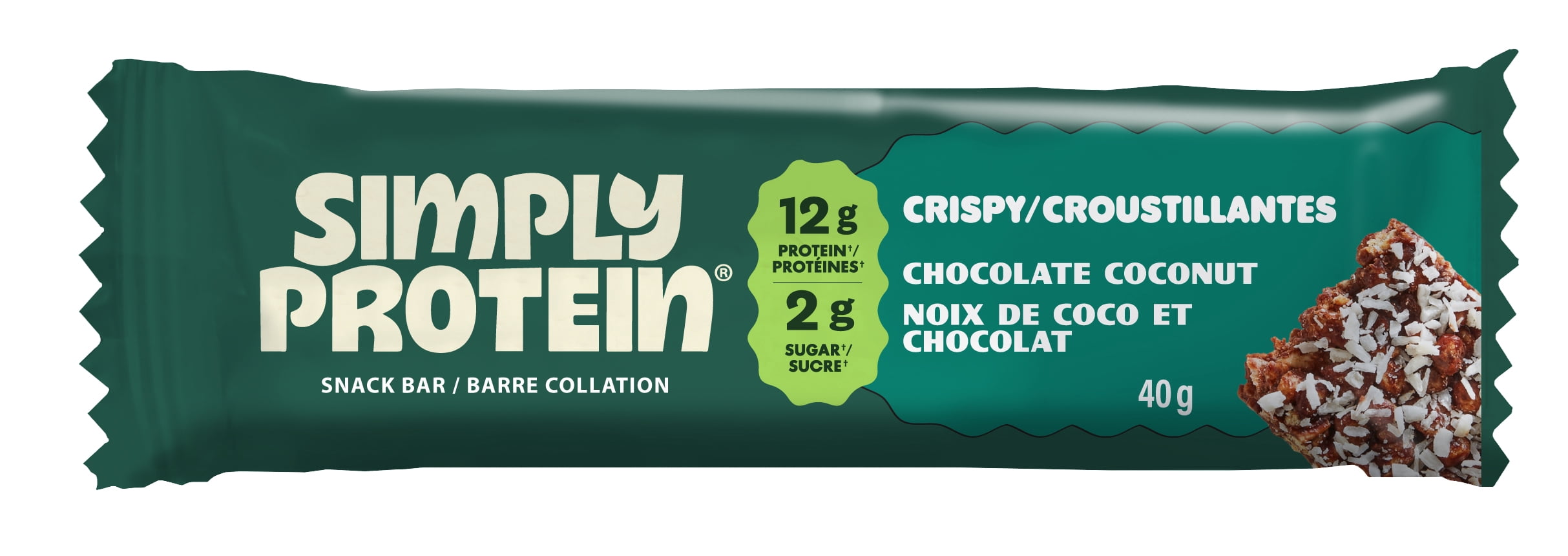 Simply Protein Chocolate Coconut Crispy Snack Bar 40g