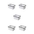 thumbnail image 1 of Maytalsory Premium And Nest-able Storage Solution For Desk Storage Basket Widely white m 5Set, 1 of 6