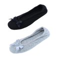 thumbnail image 1 of CTM® Pantoufle Ballerine en Éponge pour la Maison (Lot de 2) (pour Femmes), 1 of 6