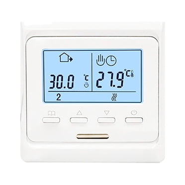 Thermostat Programmable 230V LCD Chauffe-Eau Numérique Thermostat Contrôleur de Température Domestique Programmation à 6 Périodes 3A