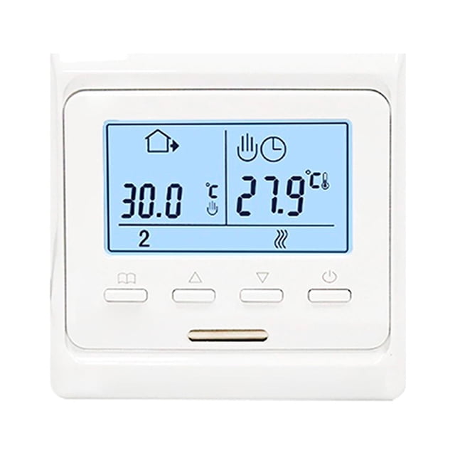 230V Programmable Thermostat LCD Digital Water Heater Thermostat Household Temperature Controller 6 Time Period Programming 3A