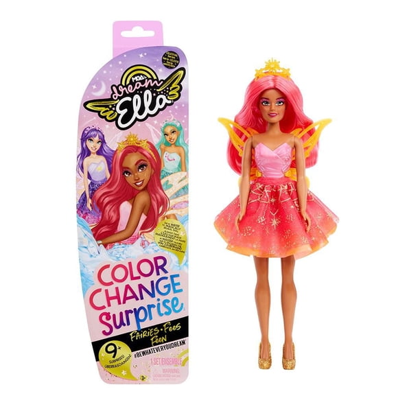MGA's Dream Ella™ Color Change Surprise™ Fairies Celestial Series Doll - Yasmin™ Sun Inspired Pink Fairy