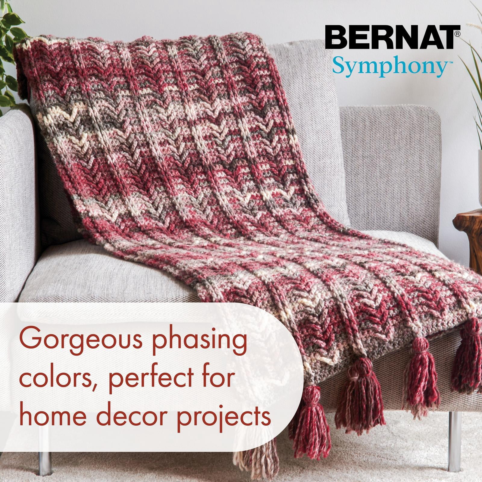 Bernat® Symphony™ #5 Bulky Blend Fil, 7.9oz/225g 309 Yards
