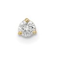 thumbnail image 1 of Or Jaune 14k 18 Gauge 3mm Zircon Cubique Cz Labret/bijou de Visage Labret, 1 of 7