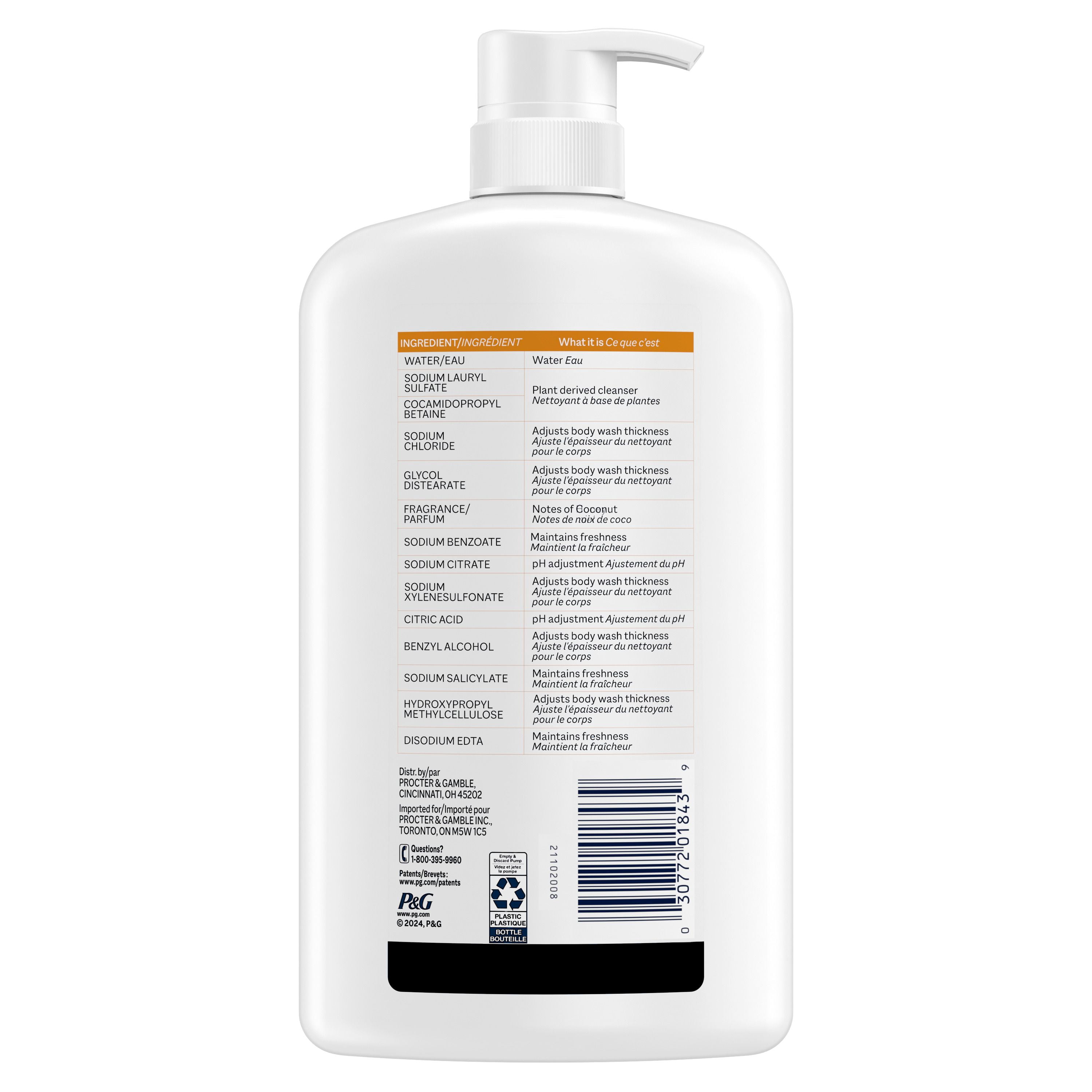 Ivory Nettoyant pour le Corps Doux & Délicat, Parfum Lait & Miel