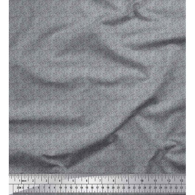 Soimoi Polyester Crepe Fabric Marble Stone Texture Small Decor Fabric Printed Yard 52 Inch Wide