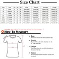 thumbnail image 3 of Pompotops Femmes Mode Décontractée Imprimé Col Rond Ample Manches Courtes T-shirt Haut Blouse Chandail Liquidation, 3 of 5