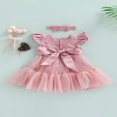 thumbnail image 4 of Petites Filles Doux Style Robe Maille Épissure Princesse Jupe, 4 of 9