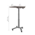 thumbnail image 3 of Bestar Universel 36W Small Standing Desk in bark grey, 3 of 9
