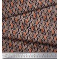 thumbnail image 3 of Soimoi Rayon Fabric Leaves Small Fabric Prints by Yard 56 Inch Wide, 3 of 3