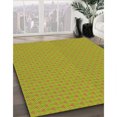 thumbnail image 3 of Ahgly Company Tapis d'Intérieur Lavable en Machine Carré Vert Transitionnel, 7 Pieds Carré, 3 of 7