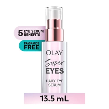 Super Sérum quotidien pour les yeux Olay, 13 mL (0,45 oz liq.), sérum contour des yeux 5 en 1 avec vitamine C et niacinamide pour éclaircir, dégonfler et lisser