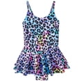 thumbnail image 1 of Birdeem Toddler Kids Baby Girls Fashion Cute Leopard Print Bikini Ruffles One-Piece Swimsuit, 1 of 9