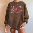 thumbnail image 4 of 2023 Sweat-shirt Oversize Imprimé for Women Col Rond Manches Longues Pull Sweat Oversize Womens Tops, 4 of 8