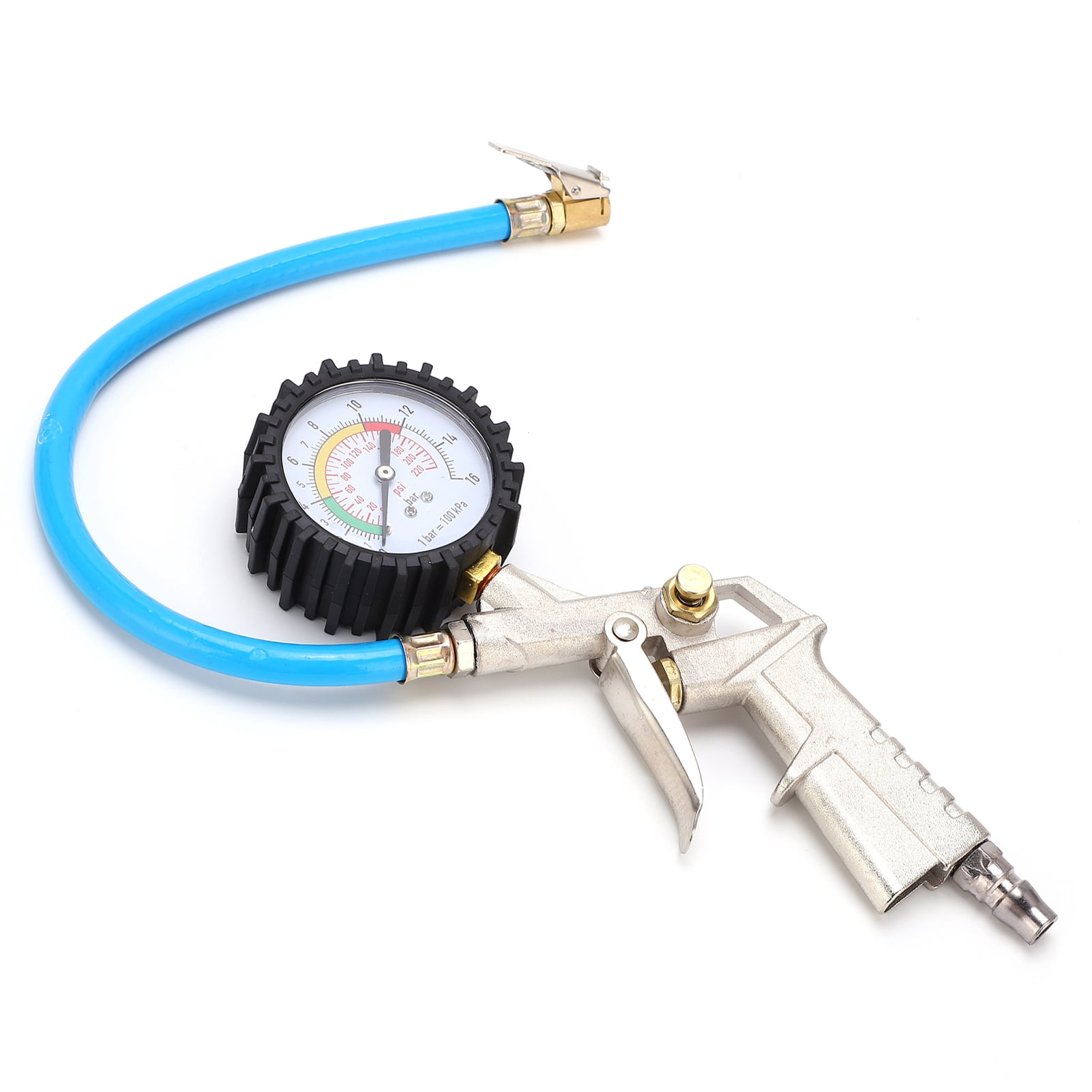 Car Tyre Inflator, Durable Tire Inflator Pressure Gauge Universal  For Cars Trucks Motorcycles