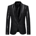 thumbnail image 1 of Mens Jacket Winter Mens Autumn And Winter Fashion Personality Sequins Casual Suit Jacket, 1 of 3
