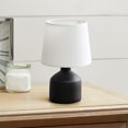 thumbnail image 4 of Simple Designs LT2080-BLK Mini Lampe de Table en Céramique Bocksbeutal, Noir, 4 of 6