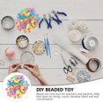 thumbnail image 2 of EeaseCA 1000pcs DIY Handmade Beaded Accessories Acrylic Hole Barrel Beads Rice Beads, 2 of 7