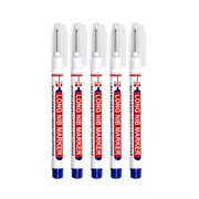 Gkeoshab Pen 20mm Long Head Deep Hole Marker Pen Building Marker Pen Marking Tool Metal Marker Pen Marker Pen Woodworking Ink Marker Pen 5pc 10ml Home & Garden
