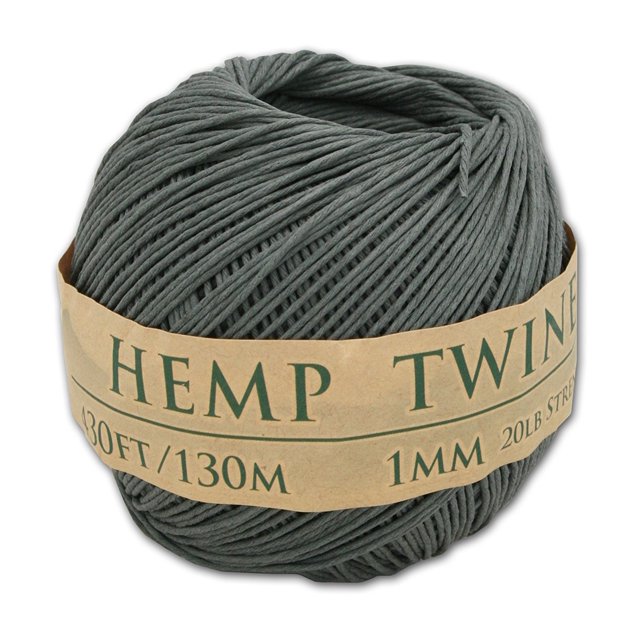 Boule de Ficelle de Chanvre Gris 1mm