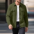 thumbnail image 1 of Yusimy Men's Trench Coat Double-Breasted Slim Fit Solid Mid-Length Casual Versatile Overcoat, 1 of 8