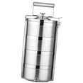 thumbnail image 4 of Abbracc 4 Tier Stainless Steel Thermal Insulated Stackable Lunch Bento Boxes Tiffin, 4 of 8