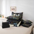 thumbnail image 4 of Erosebridal Ensembles de Literie Chic Papillon Format Très Grand, Ensembles de Douillette Botanique Florale avec Draps, Réversible 7 Pcs 7 Pcs, 4 of 5