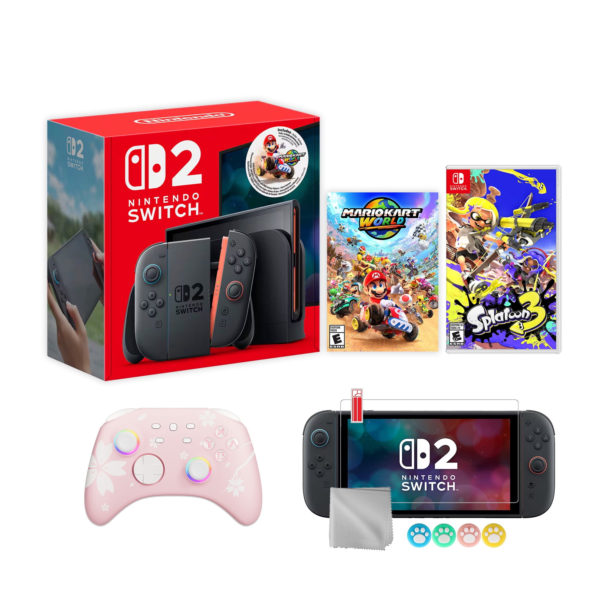 Nintendo Switch 2 Mario Kart World Bundle 256GB 7.9-Inch 1080P