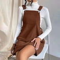 thumbnail image 1 of FcBaudy Camisole Sans Manches Robe Col en V, Robes d'Été pour Femmes, Robes pour Femmes Nouvelle Robe à Bretelles en Velours Côtelé Ample Robe à Bretelles pour Femmes, 1 of 7