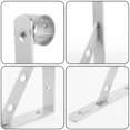 thumbnail image 3 of EIMELI 2pcs Balcony Pole Brackets Clothesline Rod Holder Wall Mounted Bracket for Clothes Hanger, 3 of 6