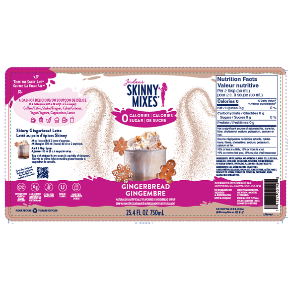 Skinny Mixes Gingerbread Syrup