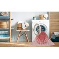 thumbnail image 2 of Ahgly Company Tapis Rond Lavable en Machine Intérieur Transitionnel Rose Pastel, 5 Pieds Rond, 2 of 7