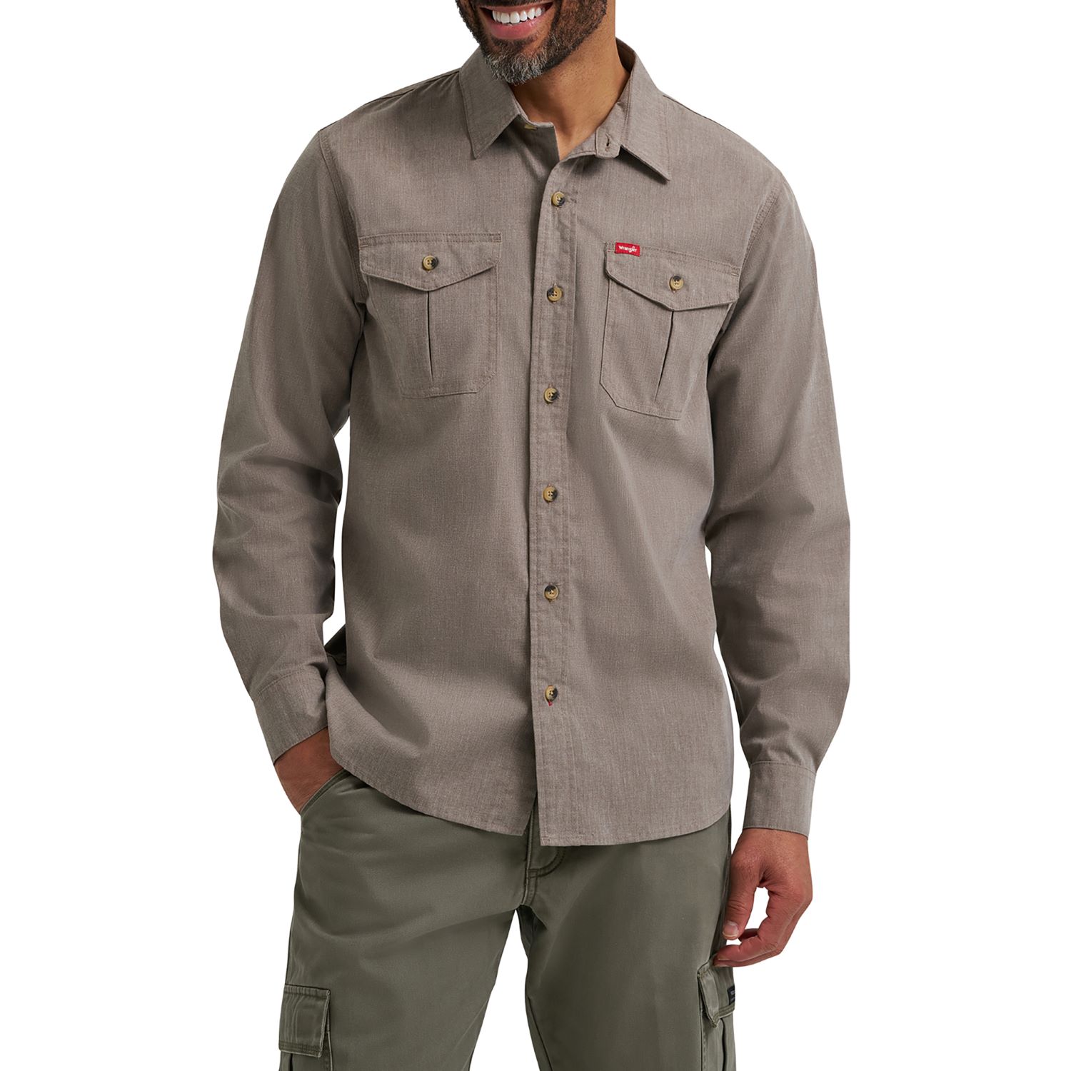 WRANGLER WRG SOLID L/S SHIRT